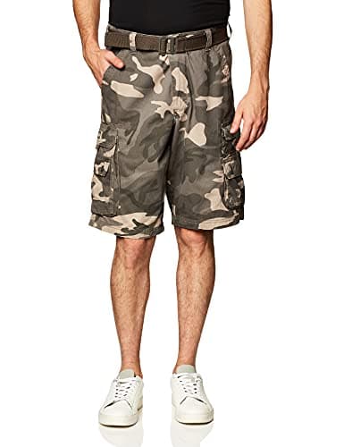 Lee Men's Belted Wyoming Cargo Shorts — Ash Camo