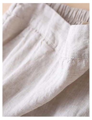 Linen Skirt for Women: 2024 Summer Flowy A Line Embroidered Midi Skirt with Pockets