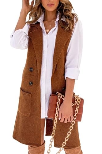Womens Long Knit Vest for Fall/Winter