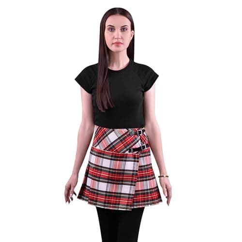 Highland Redstone Women's Plaid Mini Kilt Skirt in Traditional Touch — Dress Stewart