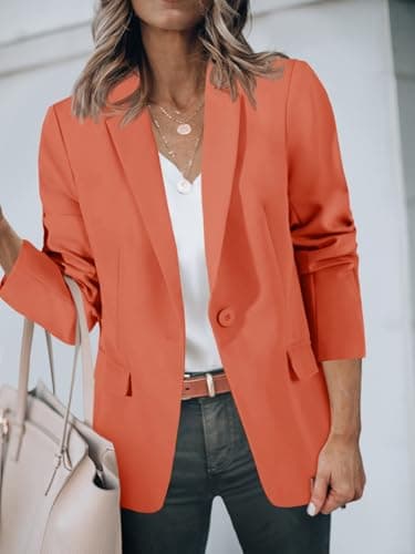 Cicy Bell Women's Long Sleeve Open Front Work Suit Jackets 2025 Business Casual