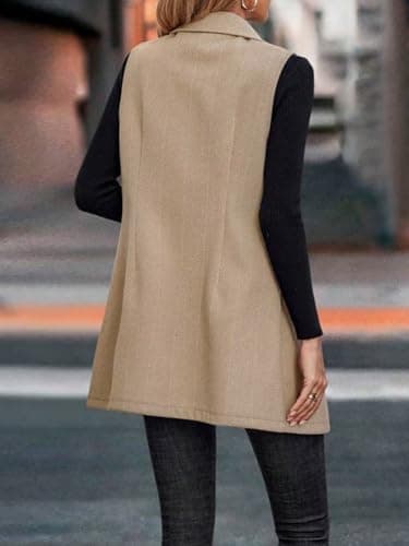 Sleeveless Tweed Vest for Women: Fall Outerwear