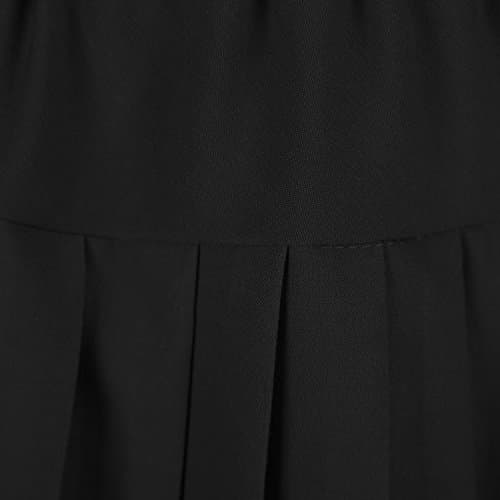 Urban CoCo Women's Elastic Waist Tartan Pleated School Skirt