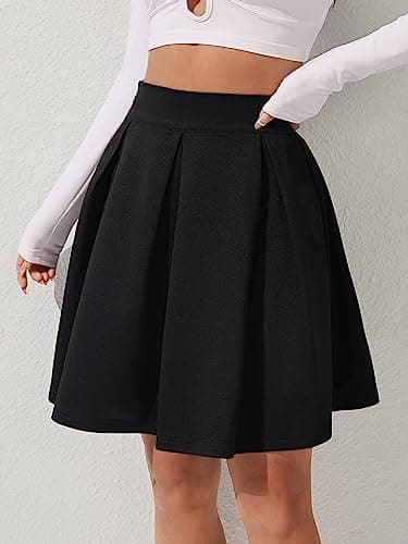 High Waist Black Mini Skirt for Women - ELDINA Summer 2024