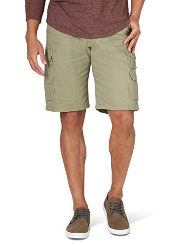 Wrangler Authentics Men's Stretch Twill Cargo Shorts — Aloe