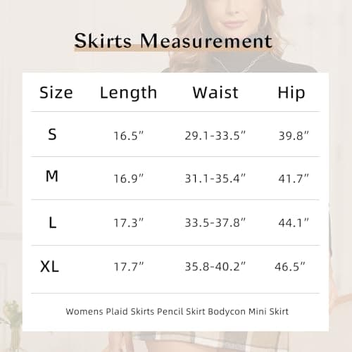 Plaid High Waist Pencil Skirt for Women: Fall/Winter Trend
