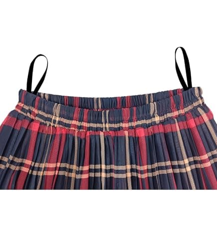 Chic Women's Chiffon Pleated A-Line Midi Skirt
