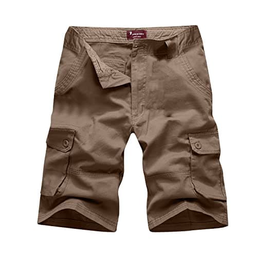 Mens Big and Tall Camouflage Cargo Shorts — 01#coffee