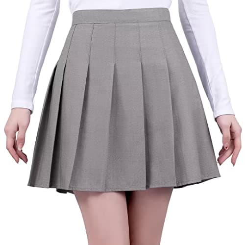 Yewsea High-Waisted Pleated Mini Skirt Skort for Women & Girls