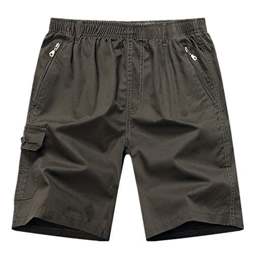 Men's 100% Cotton Cargo Shorts — Green