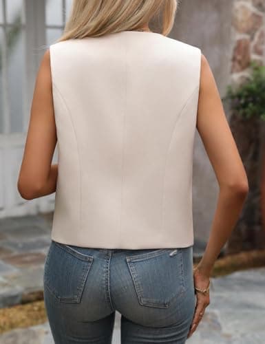 Summer Sleeveless Blazer Vest for Women