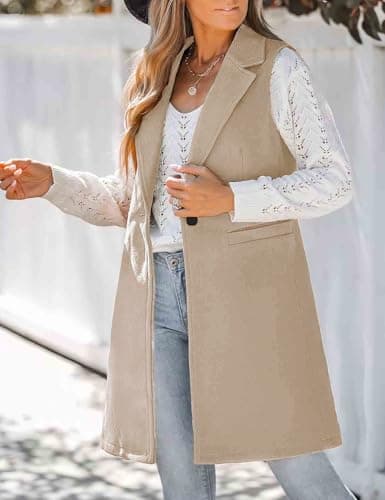 Sleeveless Wool Vest for Women: Fall/Winter Casual Outwear