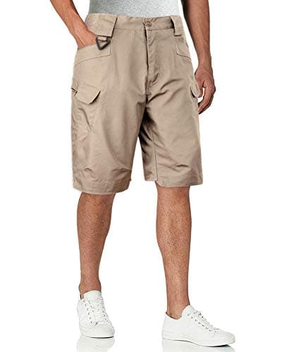 Alimen's Gentle Men's Outdoor Cargo Shorts Elastic Waist Multi-Pocket Tactical