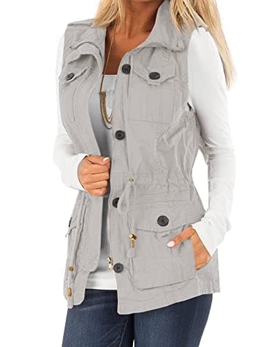 Casual Military Utility Vest for Women