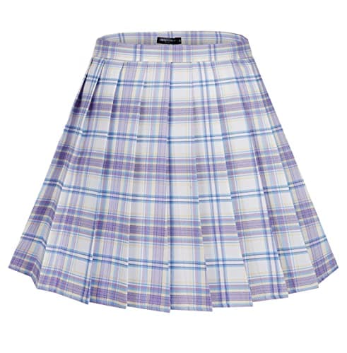 Urban CoCo Women's Plaid Pleated Mini Skirt — #5