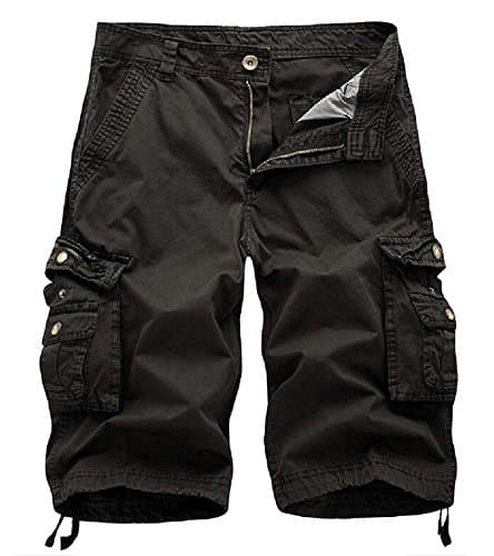 DONGD Men's Camo Cargo Shorts — Dark Gray