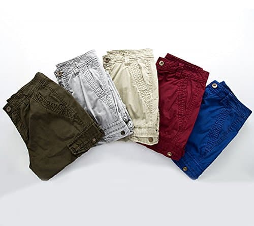 HODZAIW Mens Outdoor Camouflage Cargo Shorts with Multiple Pockets