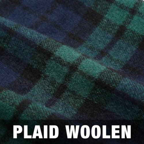 Women's Plaid Wool Pencil Skirt for Fall and Winter
