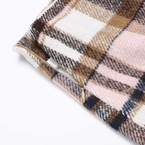 Plaid Mini Skirts for Women - High Waisted Wool Pencil Skirts