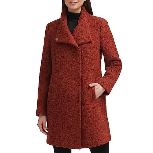 Kenneth Cole Women's Wool Boucle Coat