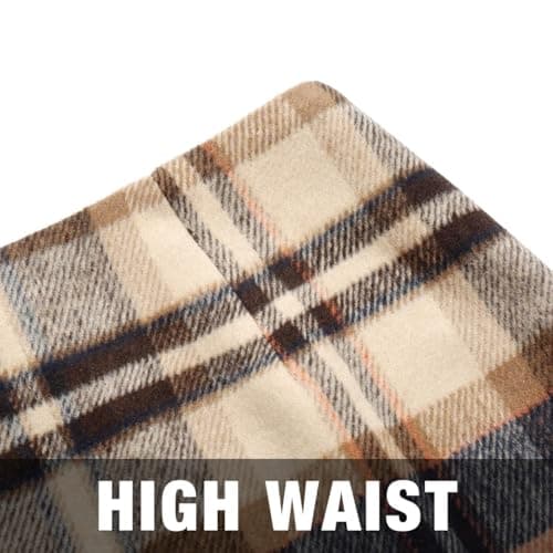 Women's High Waist Plaid Pencil Mini Skirt
