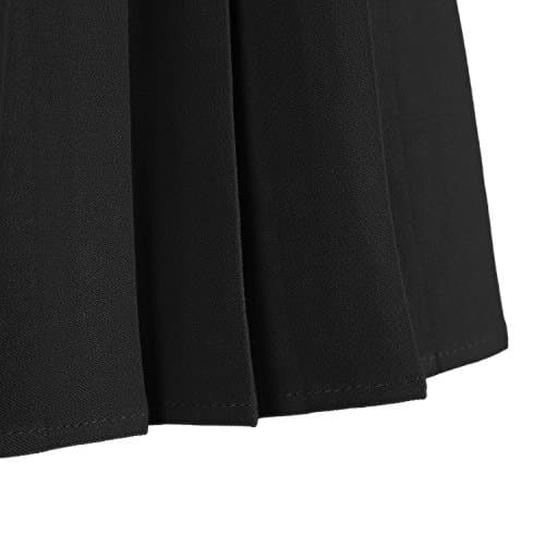 Urban CoCo Women's Elastic Waist Tartan Pleated School Skirt