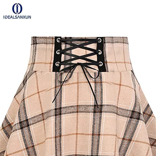 Gothic Plaid Mini Skirt for Women - 2024 Collection