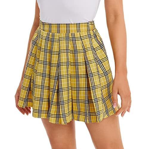 Y2K Plaid High-Waist A-Line Skirt for Women