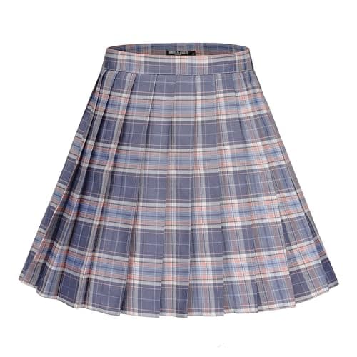 Urban CoCo Women's Plaid Pleated Mini Skirt — #10