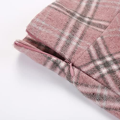Wool Plaid Mini Gothic Skirts for Women