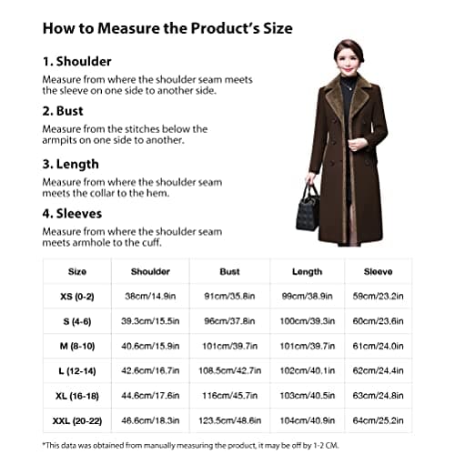 Women's Double Breasted Wool Peacoat with Fur Collar by IDEALSANXUN