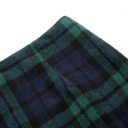 Womens Plaid Wool Pencil Skirt for Fall and Winter
