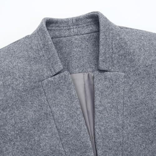 IDEALSANXUN Women's Wool Open Front Cardigan Blazer Coats
