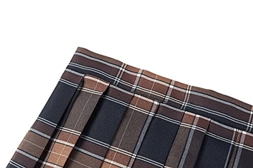 Urban CoCo Women's Plaid Pleated Mini Skirt