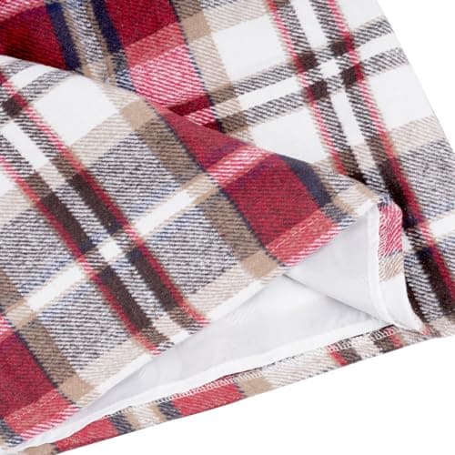 Rbenxia High-Waisted Plaid Wool Mini Skirt