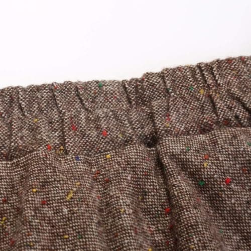 Ylingjun Long Plaid Wool Skirt for Women Winter Warm