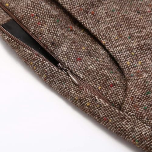 Ylingjun Long Plaid Wool Skirt for Women Winter Warm