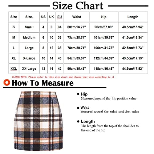 2024 Fall/Winter High Waist Wool Mini Plaid Skirt for Women