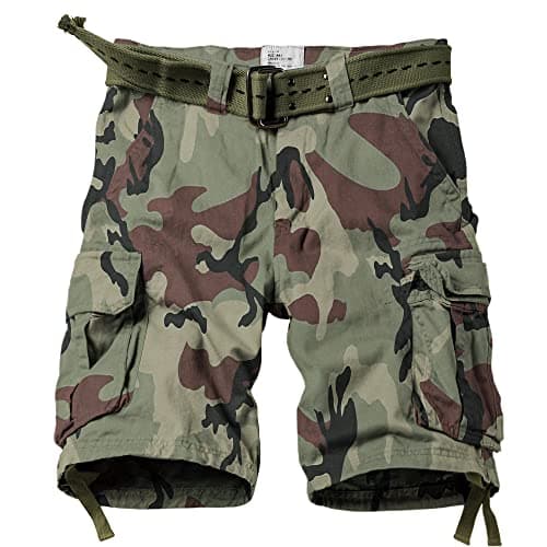 AKARMY Men's Camo Cargo Shorts with Multiple Pockets Casual Cotton Shorts — C29 Camo