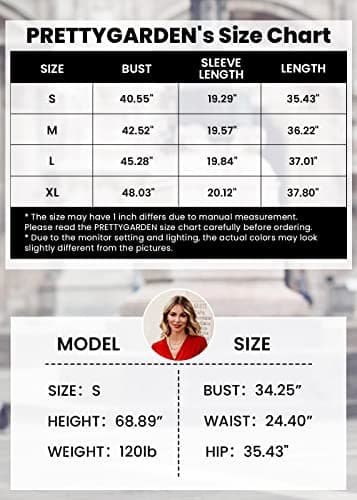 PrettyGarden Women's Plaid Winter Jacket With Pockets