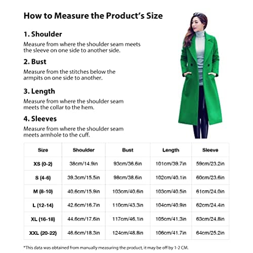 Long Wool Coats for Women - Fall/Winter Peacoat