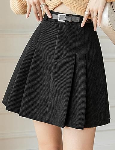 Corduroy Mini Skirt for Women