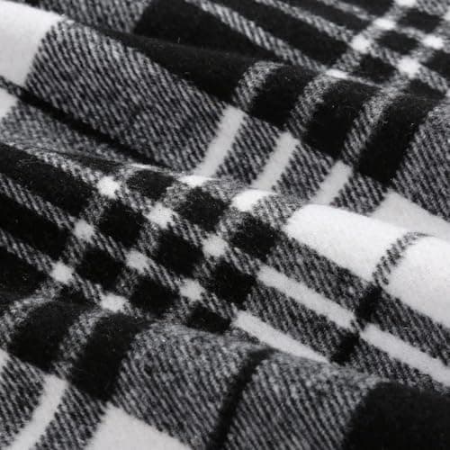 Cyclamen Women's High Waisted Wool A-Line Fall Winter Plaid Mini Skirt