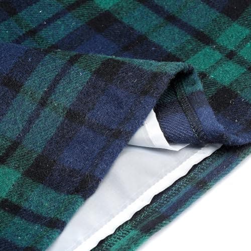 Women's High Waist Plaid Mini Wool Pencil Skirt