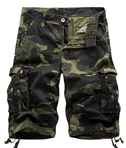 Men's Multi-Pocket Cargo Shorts — Camo-army