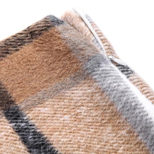 QUFECH High-Waisted Wool A-Line Plaid Skirts for Women Fall Winter
