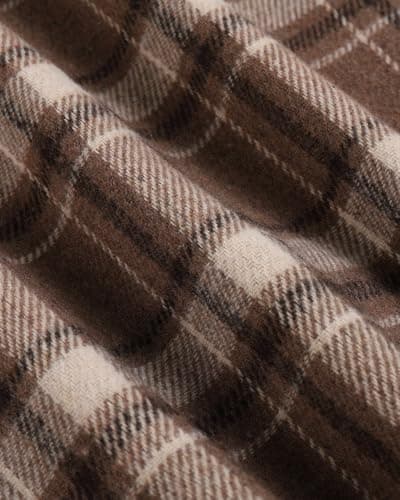 We1Fit Women's Plaid High Waist Wool Bodycon Mini Skirt with Shorts