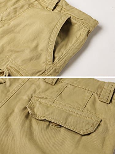 AKARMY Men's Camo Cargo Shorts with Multiple Pockets Casual Cotton Shorts