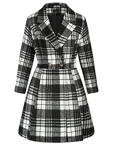 Hanna Nikole Women's Plus Size Wool Trench Coats