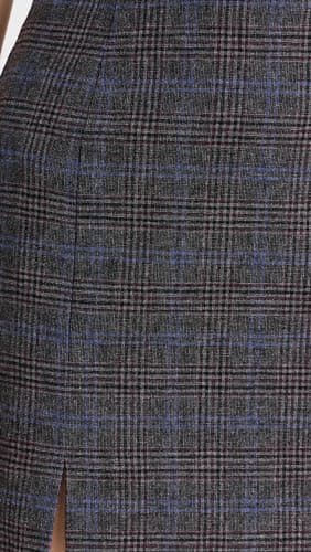 Madewell Wool-Blend Mini Skirt in Plaid